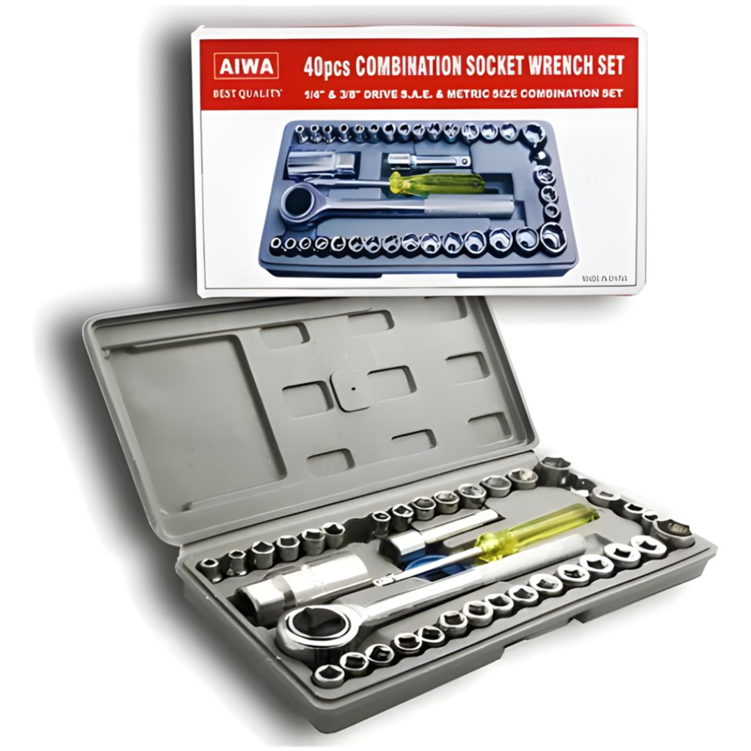 JUEGO COPAS RATCHET 40 PIEZAS MECÁNICA