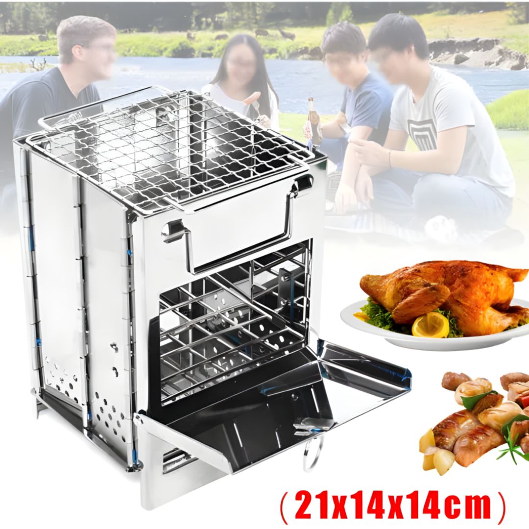 ESTUFA DE LENA PLEGABLE PORTATIL