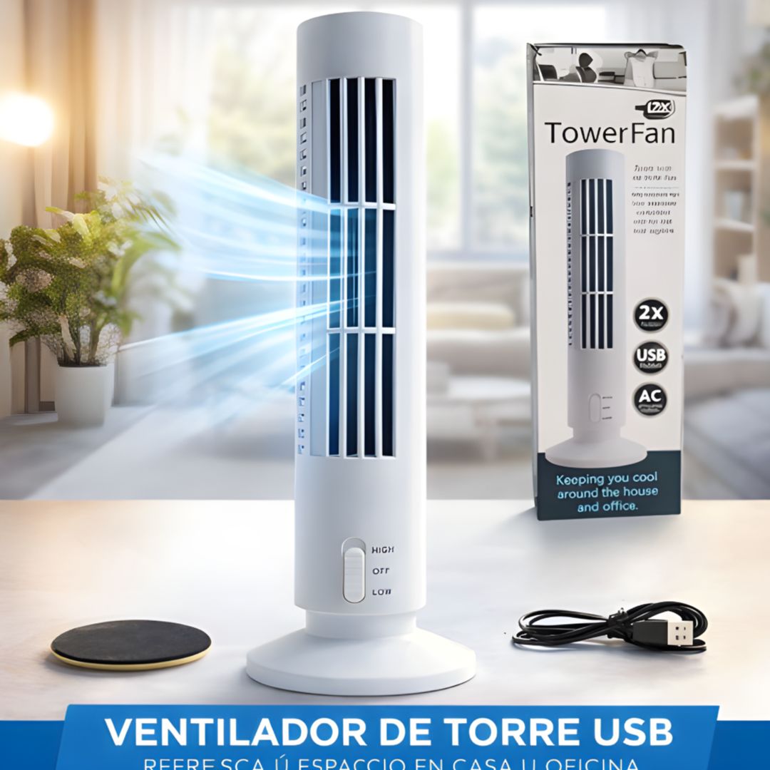 VENTILADOR DE TORRE USB PORTATIL